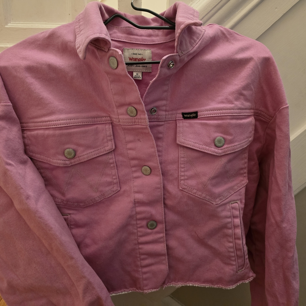 Wrangler Women's Vibrant Pink Jean Jacket